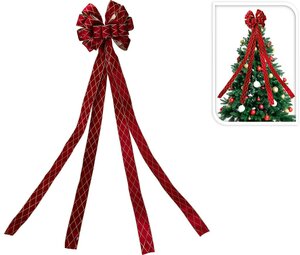 Piek strik rood met ruiten