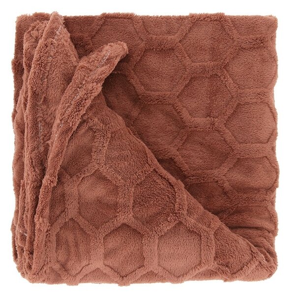 Unique Living plaid thor 200x150 cm marsala