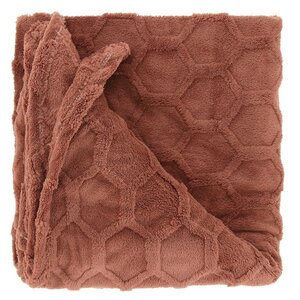 Unique Living plaid thor 200x150 cm marsala