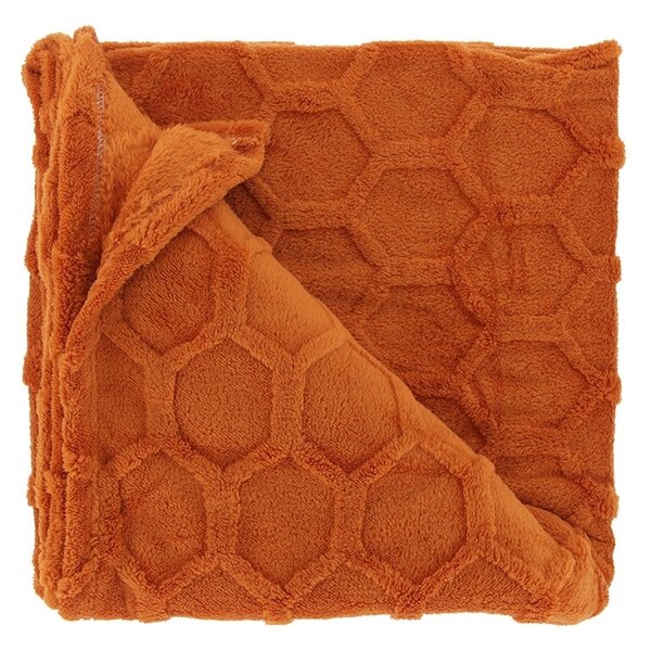 Unique Living plaid thor 200x150 cm orange flame