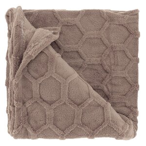 Unique Living plaid thor 200x150 cm taupe