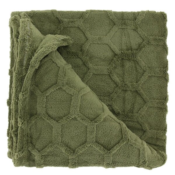 Unique Living plaid thor 200x150 cm winter green