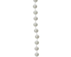 Plastic kralenslinger winterwit 10 meter - afbeelding 2