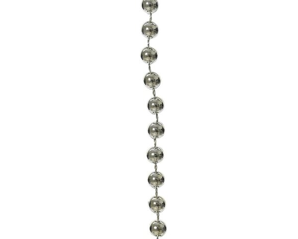Plastic kralenslinger zilver 10 meter - afbeelding 2