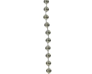 Plastic kralenslinger zilver 10 meter - afbeelding 2