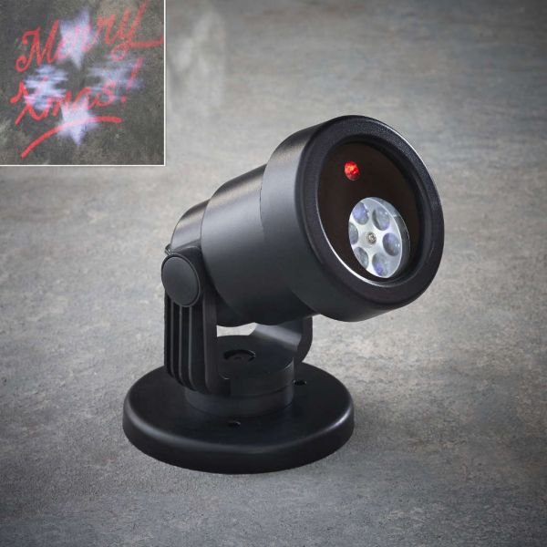 Projector Merry Christmas rood