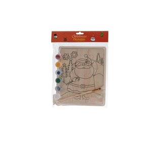 Puzzel verf set kerstman 20 x 16 cm