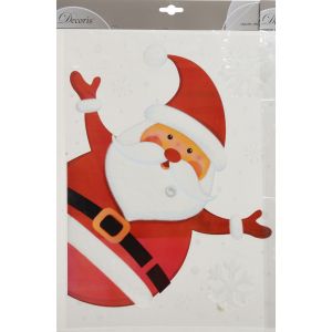 Raamsticker kerstman