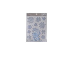 Raamsticker kerstman 29 x 41 cm
