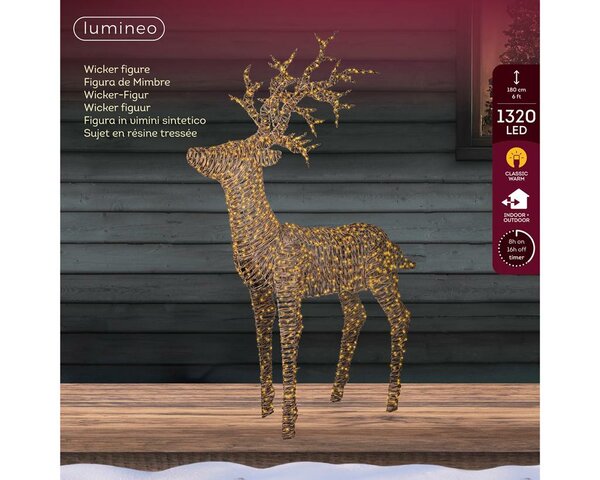 Rendier microled 1320 lamps klassiek warm - afbeelding 2