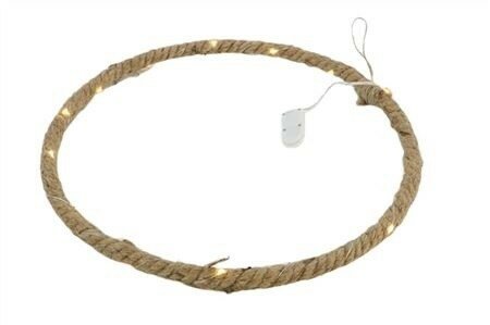 Ring met lampjes led 40 cm naturel