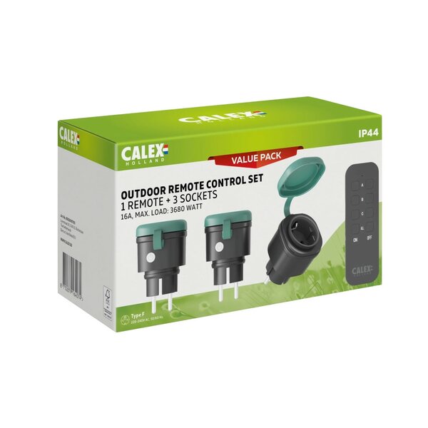 Calex schakelset buiten 3 stuks - afbeelding 2