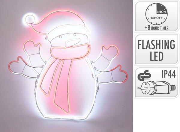 Slangverlichting sneeuwman 588 lampjes