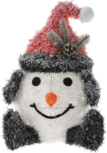 Sneeuwpop met muts LED 36 cm - afbeelding 1