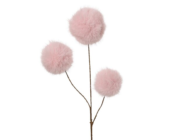 Spray op steel kunstbont 70 cm roze