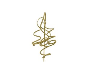 Spray op steel polyester 90 cm goud