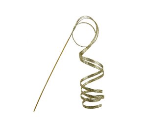 Spray polyester 106 cm goud