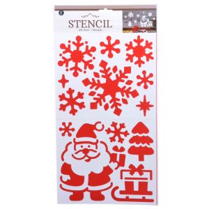 Stencil kerstman