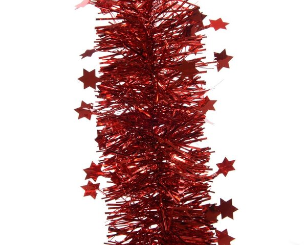 Sterguirlande glans kerstrood