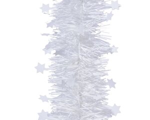 Sterguirlande glans winterwit