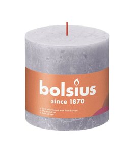 Bolsius kaars rustiek 10x10 cm frosted lavender