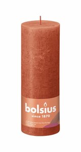 Bolsius kaars rustiek 13x7 cm earthy orange