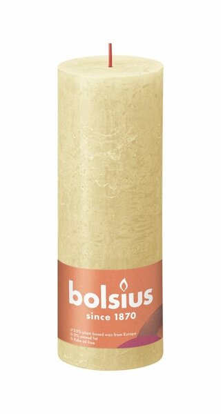 Bolsius kaars rustiek 19x7 cm oat beige