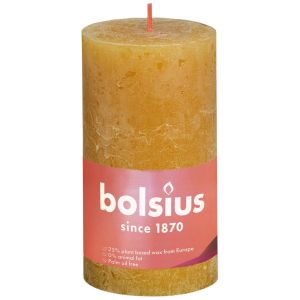 Bolsius Stompkaars rustiek 13x7 cm shine geel