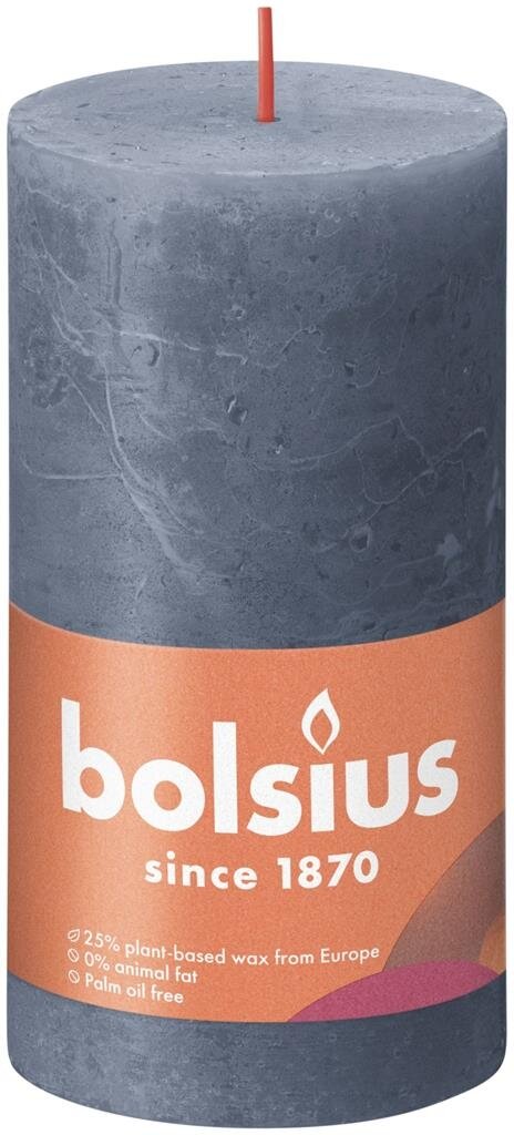 Bolsius kaars rustiek 13x7 cm twilight blue