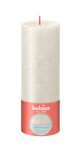 Bolsius kaars rustiek 19x7 cm shimmer ivoor