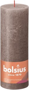 Bolsius kaars rustiek shine 19x7 cm taupe