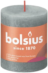 Bolsius kaars rustiek 8x7 cm eucalyptus groen