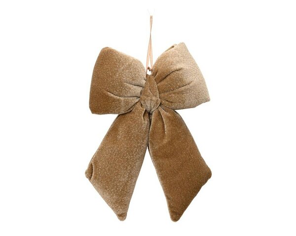 Strik fluweel 30 cm licht bruin