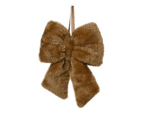 Strik kunst bont bruin 14 cm