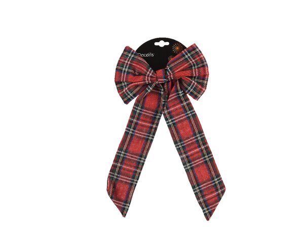 Strik polyester 35 cm rood