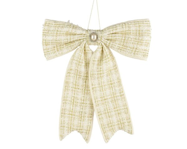 Strik polyester 40 cm creme