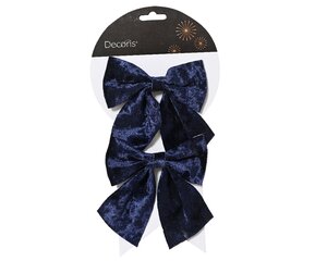 Strik polyester nacht blauw 13 cm