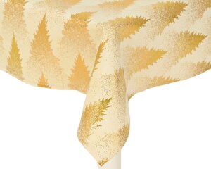 Tafelkleed met kerstboom creme 140 x 180 cm - afbeelding 2