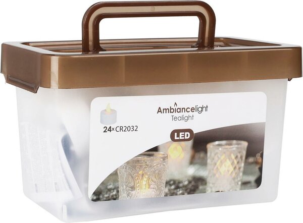 Theelichten LED 24 stuks
