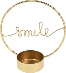 Theelichthouder smile D10 cm