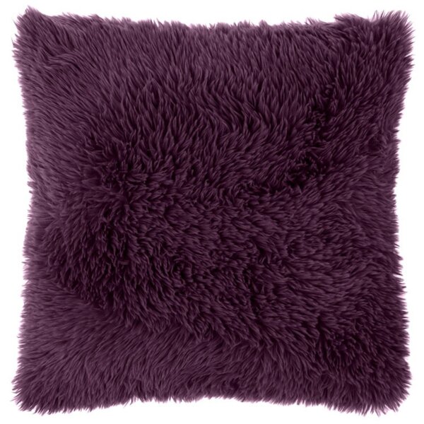 Unique Living kussen mats 45 x 45 cm donkerpaars