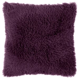 Unique Living kussen mats 45 x 45 cm donkerpaars