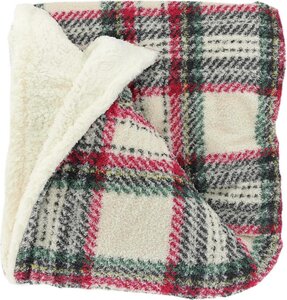 Unique Living plaid Eloise 160 x 130 cm dove white
