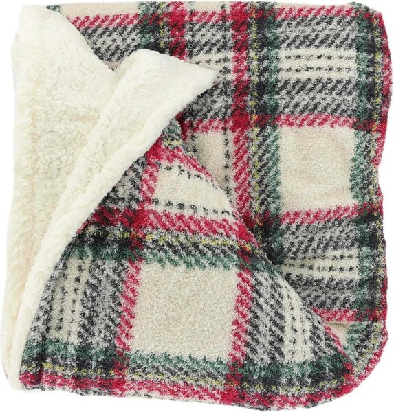 Unique Living plaid Eloise 160 x 130 cm dove white