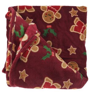 Unique Living plaid ralf 200 x 150 cm rood