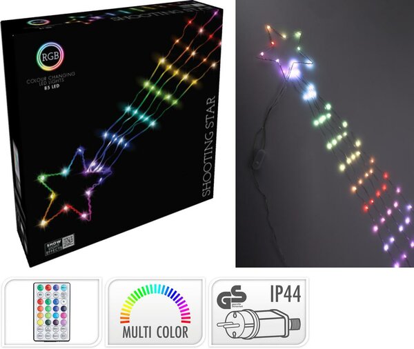 Vallende ster multi colour 85 lamps - afbeelding 1