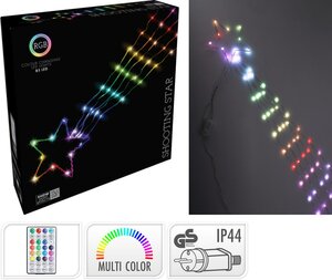 Vallende ster multi colour 85 lamps - afbeelding 1