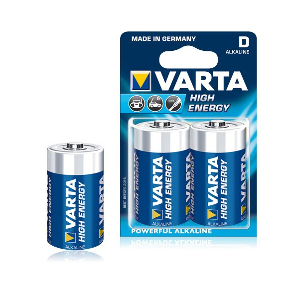 Varta High energy d batterijen 2 stuks