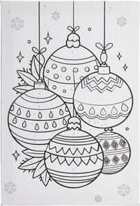 Verfset op nummer kerstballen - afbeelding 2