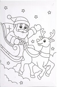 Verfset op nummer kerstman - afbeelding 2